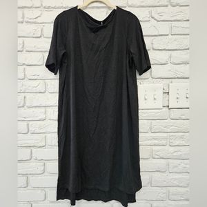 Eileen Fisher NWT ballet neck dress Black Petite medium
